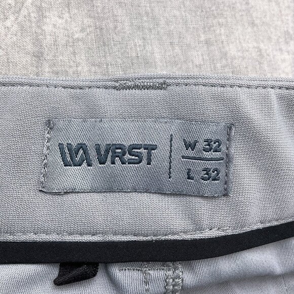 VRST Pants Men 32Wx32L Light‎ Gray Golf Straight Leg Commuter Stretch Utility - Picture 4 of 12